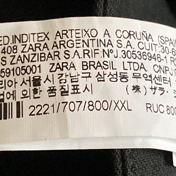 NWOT. Zara Black Viscose Blend High-Waist Short Skirt. Size XXL. - Picture 5 of 8